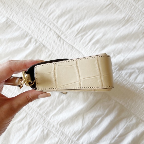 COACH Mini Grace Ivory Croc Shoulder & Crossbody Bag - Picture 7 of 7